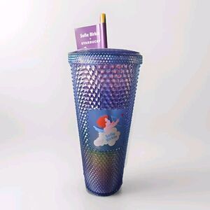 Starbucks Sofie Birkin Tumbler Rainbow Studded Cherub Summer '24 Oz